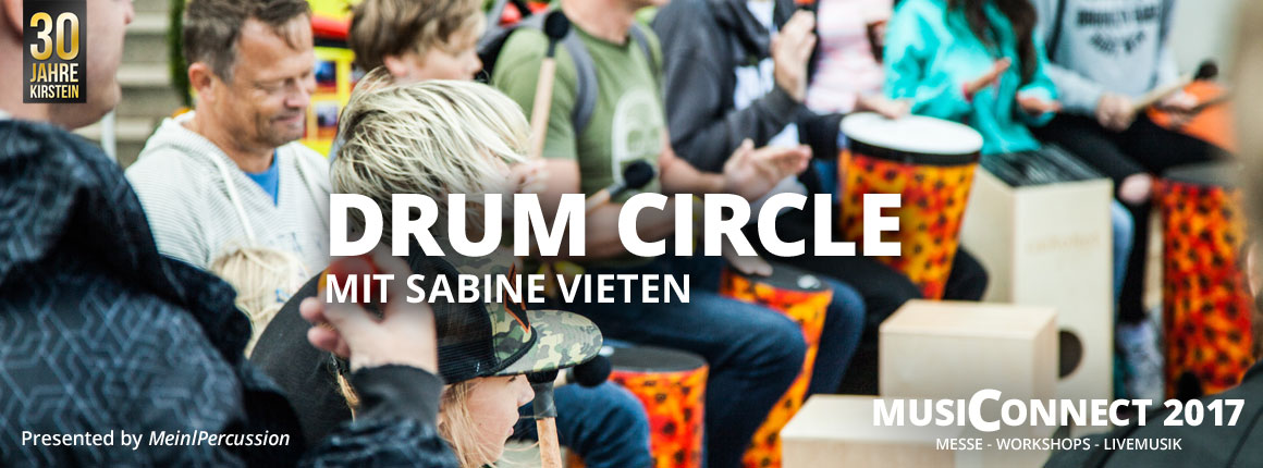 Drum Circles bei der MusiConnect 2017