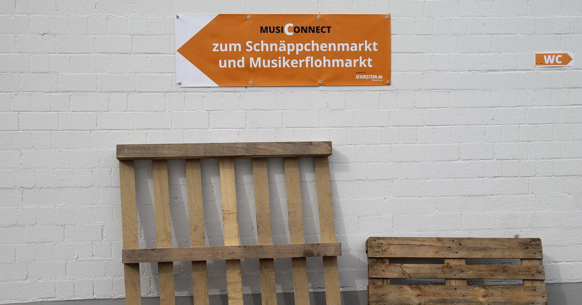 MusiConnect 2017: Aufbauarbeiten auf dem Zentrallager-Gelände.