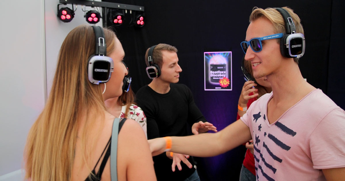 MusiConnect 2017: Messestand Beatfoxx, Silent Disco.
