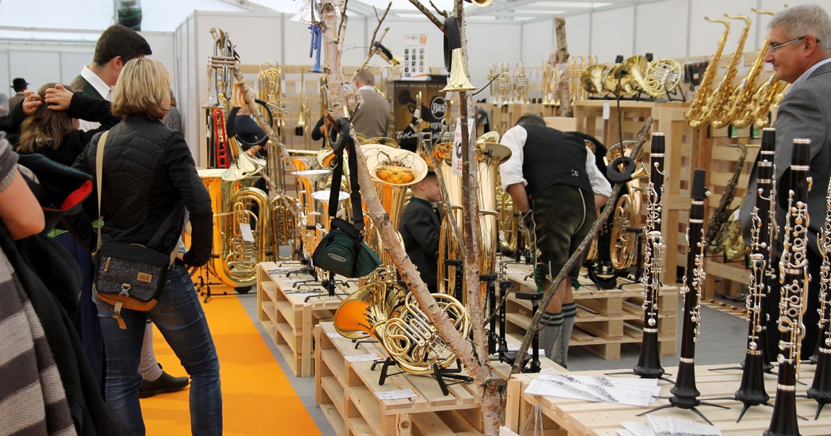 MusiConnect 2017: Messestand Bläser.