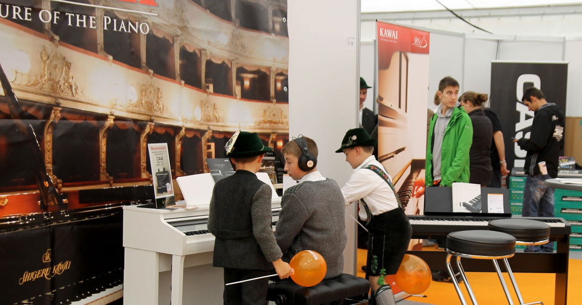 MusiConnect 2017: Messestand Kawai.
