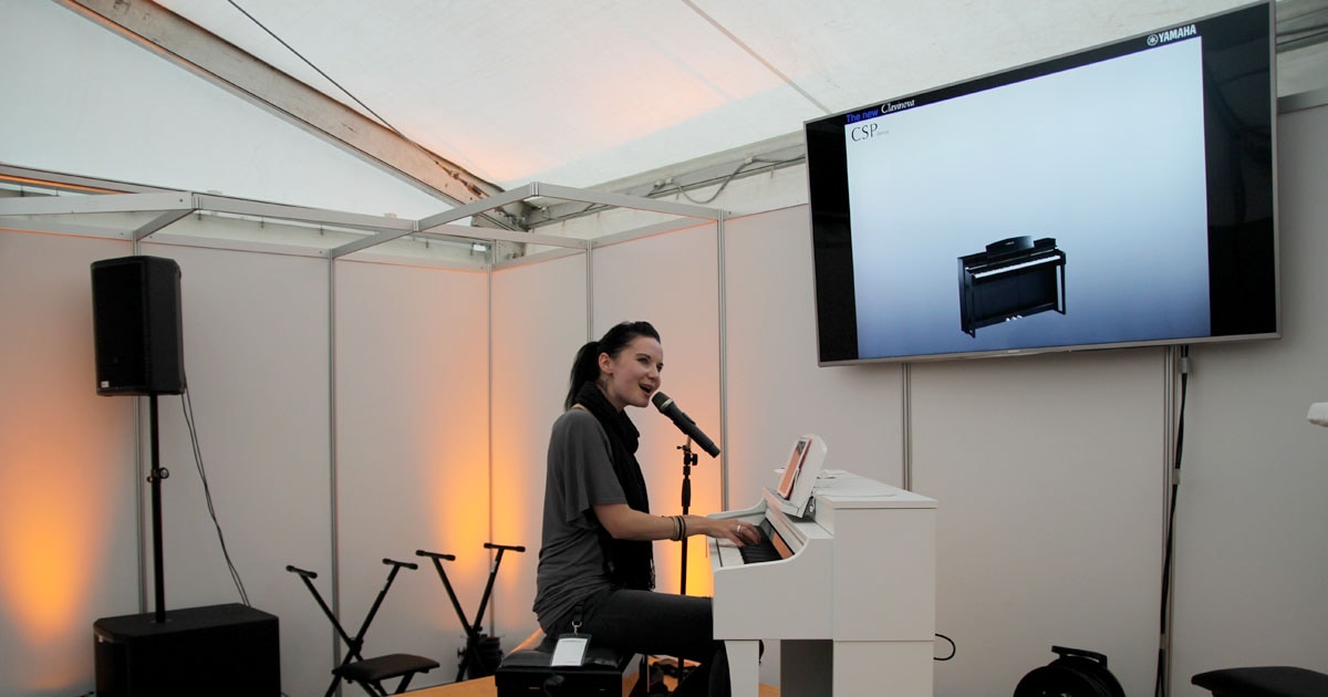 MusiConnect 2017: Workshops und Specials: Yamaha CSP Präsentation Sarah Straub.