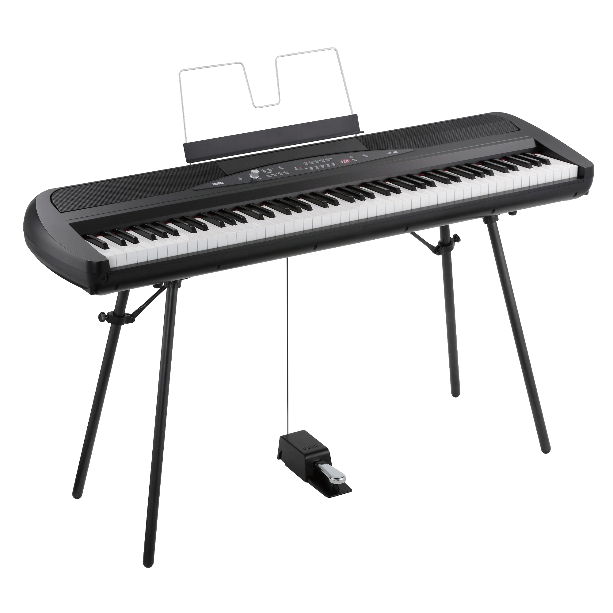 Tragbares Digitalpiano Korg SP-280 BK Portable Piano