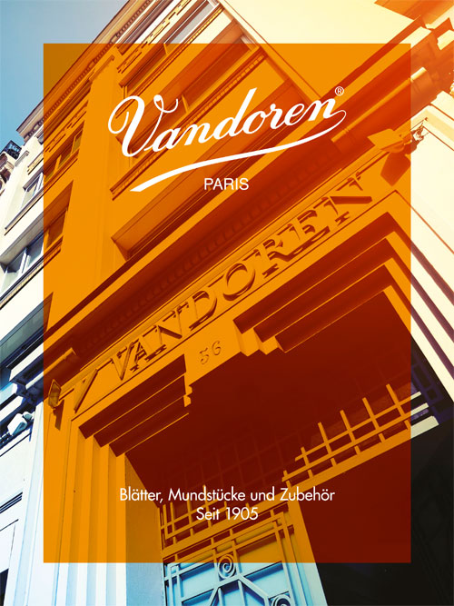 Vandoren Paris. Blätter, Mundstücke und Zubehör seit 1905.