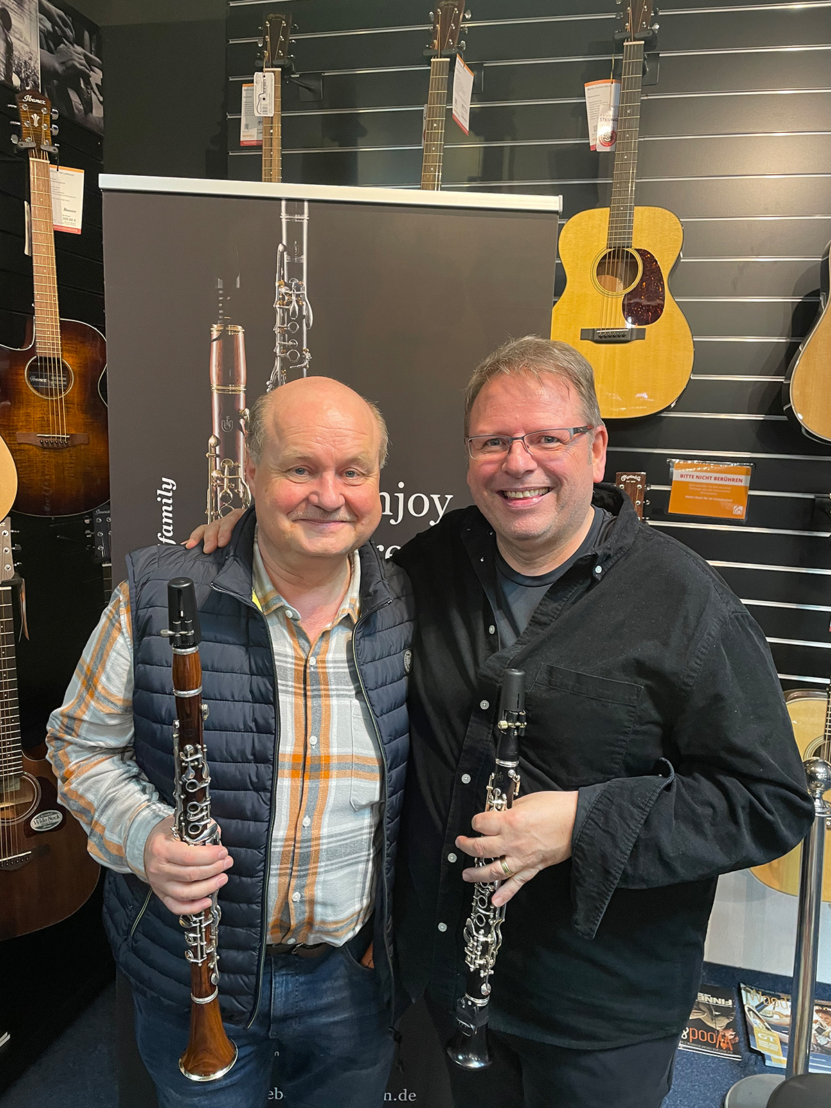 Klarinetten-Workshop mit Peter Jenal im Musikhaus Kirstein