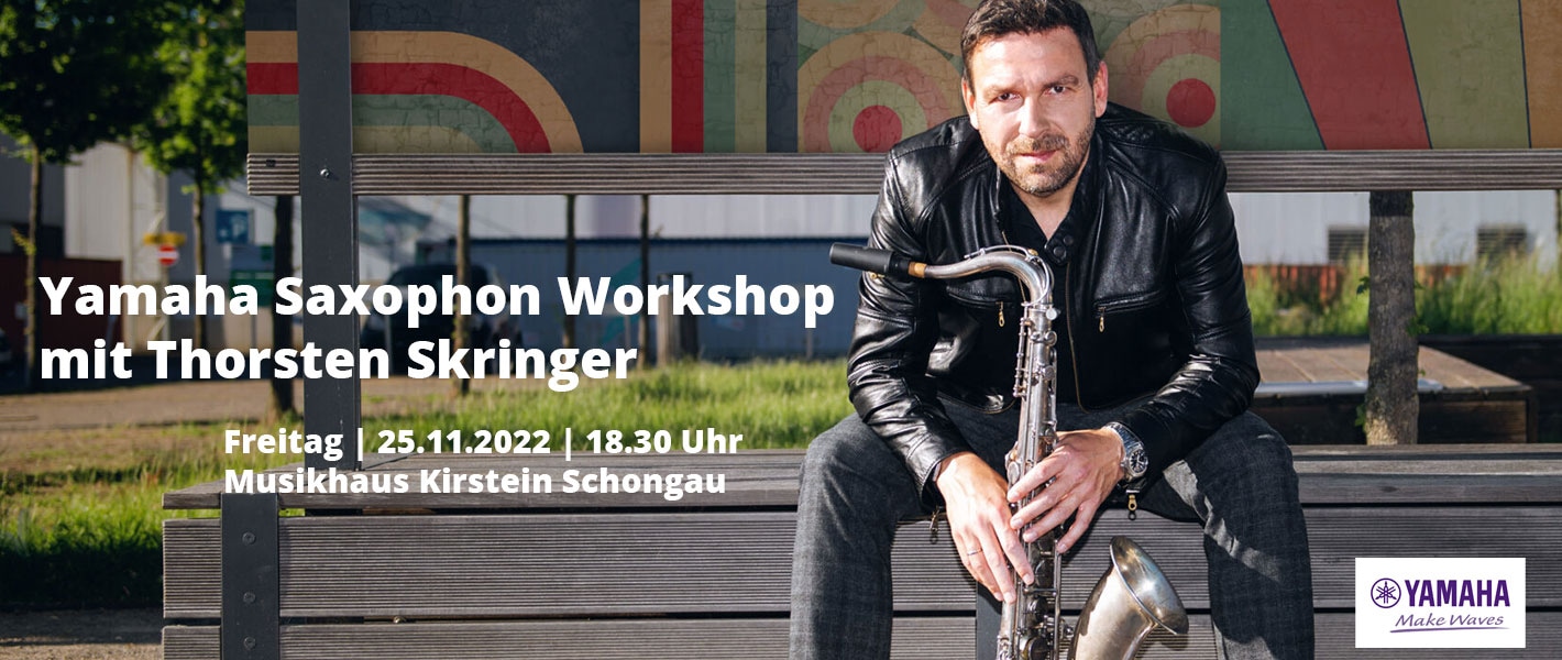 Yamaha Saxophon Workshop mit Thorsten Skringer im Musikhaus Kirstein
