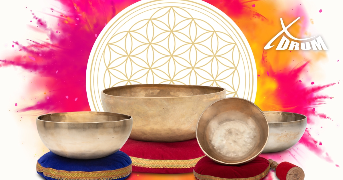 Campana Tibetana Terapeutica XDrum - Tono La Per Il Chakra Del Terzo Occhio, In Lega Di 7 Metalli | Per Meditazione