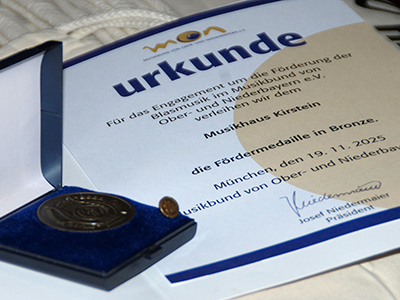 MON-Fördermedaille in Bronze für Kirstein