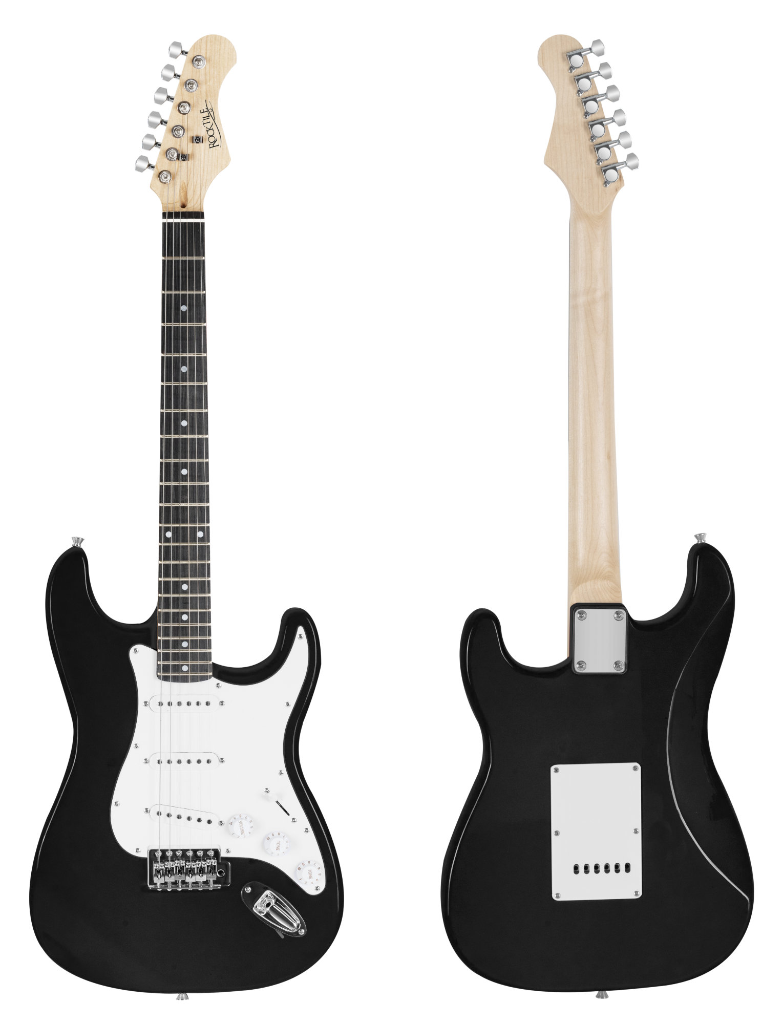 Rocktile Pack guitarra eléctrica Banger 7 piezas, negro
