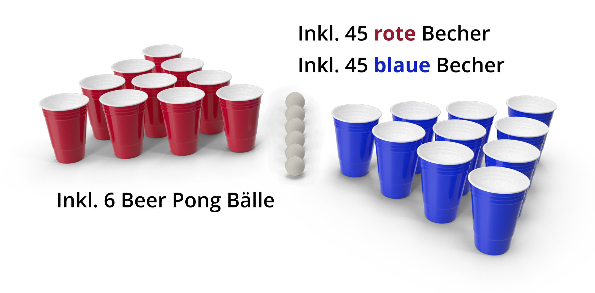 Stagecaptain Beer Pong Cups and Balls Set