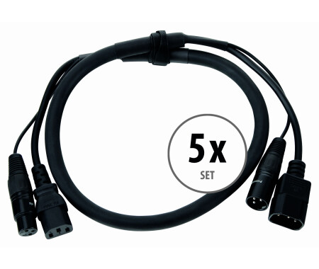 Câble Hybride Pronomic 20m - DMX + Alimentation - Connecteur IEC/XLR