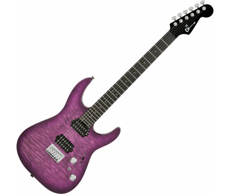 Charvel Pro-Mod Plus Dinky DK24 HH HT E Quilt Maple Violet Radiance