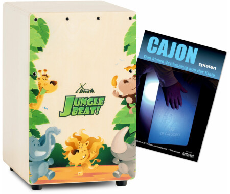 XDrum Cajon El Bajo Cocoa Brown/Ébène - Porte Basse Intégrée, Housse Et Méthode D'Apprentissage Inclus