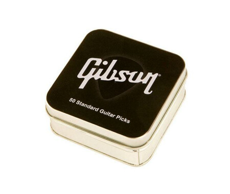 12 x Gibson Standaard Dunne Gitaar Picks In Een Handige Pick Tin