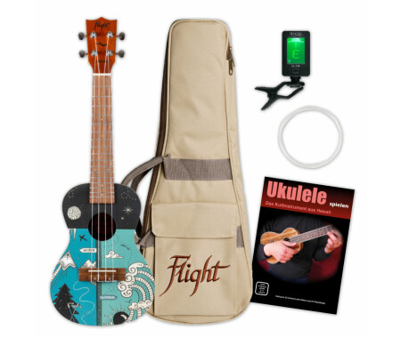 Flight AUC-33 Two Seasons Konzert Ukulele Set