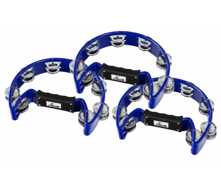 3er Set XDrum TM-1 Hand Tambourin Blau