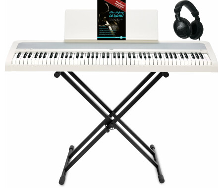 PIANOBANK 11 wit hoogglans skai | Pianobank | Bos Pianoservice