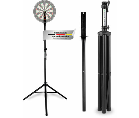 Pronomic Statief Verstelbare Hoogte Goud Gepoedercoat Staal Pronomic DA-45S GD Ständer Für Dartscheibe - Dartboard Halterung Pronomic Verstelbare Dartstandaard Goud Met Draagtas