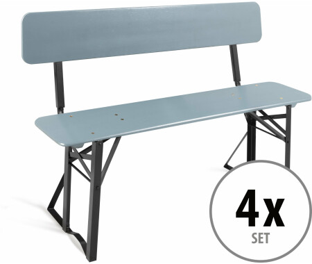 Table De Jardin Hirschgarten 170cm Stagecaptain - Surface Laquée - Pliable - Transport Facile