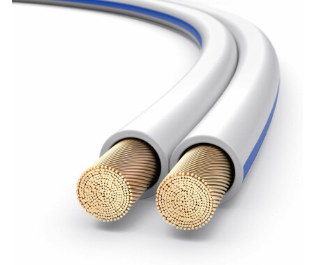 Câble Haut-Parleur In-Wall FT4 OFC Stranded UL 12 AWG En Boite 500Pi Blanc main image 1
