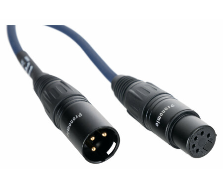 5x Set Pronomic Stage IECD-5 DMX Hybrid Cables C/DMX 5 m