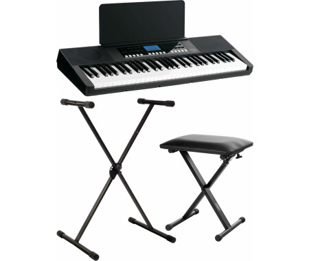 FunKey 61 Performer Set Noir Incl. Support Clavier + Banc
