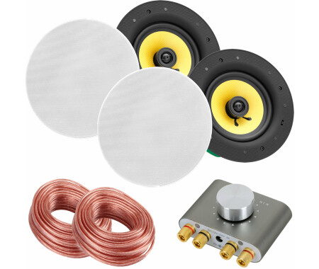 PRONOMIC USP-660 BK Coppia Altoparlanti hi-fi da muro neri 240 Watt PRONOMIC USP-660 BK Coppia Altoparlanti hi-fi da muro neri 240 Watt