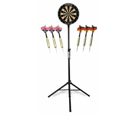 Stagecaptain DBS-1715 BullsEye Pro Bersaglio Darts + Set Supporto Nero