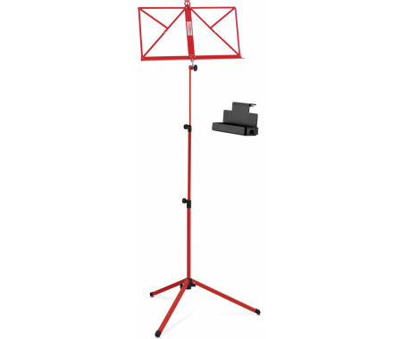 Classic Cantabile 100 Notenständer Medium Rot Set inkl. Ablagebox