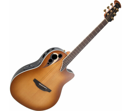 Ovation Celebrity Elite Deluxe CDX40 Deep Contour Peach Burst Satin