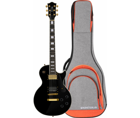 Guitare Électrique Rocktile Pro ST3 Lefty Black – Gaucher, 3 Micros Single Coil, Accessoires Complets Inclus