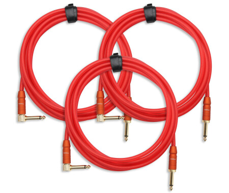 Pronomic Trendline INST-3R instrumentkabel 3m rood