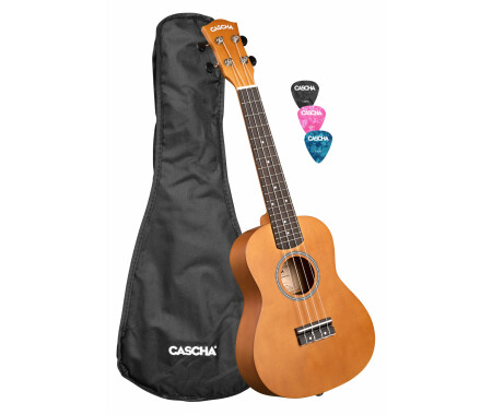Cascha Konzert Ukulele Linde Braun