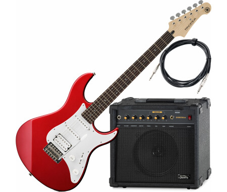 Yamaha Pacifica 012 RM Electric Guitar Red Metallic AK30A Set