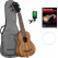 Cascha Sopran Ukulele Zebra Wood Set