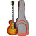 Rocktile Pro L-200OHB Guitarra Eléctrica Orange Honey Burst Set con Funda