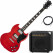 Rocktile Pro S-Red Chitarra Elettrica Heritage Cherry AK20GR Set