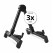 Rocktile GSF-2020B Support Universel Pliable Pour Guitares Noir Lot De 3