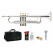 Lechgold TR-18S Bb-Trompet verzilverd Deluxe Set