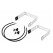 Omnitronic BOB-4 Kit De Barrettes D’Extension Blanc