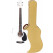 Classic Cantabile WS-10WH-CE Westerngitaar wit met pickup hardcase set