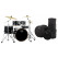 Set Batteria Mapex Venus Stage Black Galaxy Sparkle con Custodie