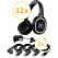 Pronomic SDH-340/32 USB-C Silent Disco V2 Set Di Cuffie + 2 Caricatori