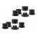 Dynavox BA-4 Absorbeurs Haut De Gamme Lot De 8 Noir