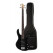 Cort Action PJ E-Bass Open Pore Black Set Avec Housse