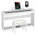 Casio PX-770 WE Privia Piano Numérique Blanc Set Incl. Banc De Piano, Casque & Méthode