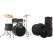 Tama IP52H6WBN-BOB Imperialstar Drumkit Blacked Out Black Set inkl. Gigbags