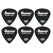 Ibanez PA16MRG-BK Grip Wizard Rubber Medium - 6-Pack