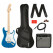 Squier Affinity Pack Strat HSS Lake Placid Blue