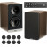 ELAC Debut ConneX B41 Enceinte Active Noyer Set Oehlbach
